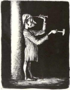 A. Paul Weber - Der Schlag ins Leere A. Paul Weber - Der Schlag ins Leere